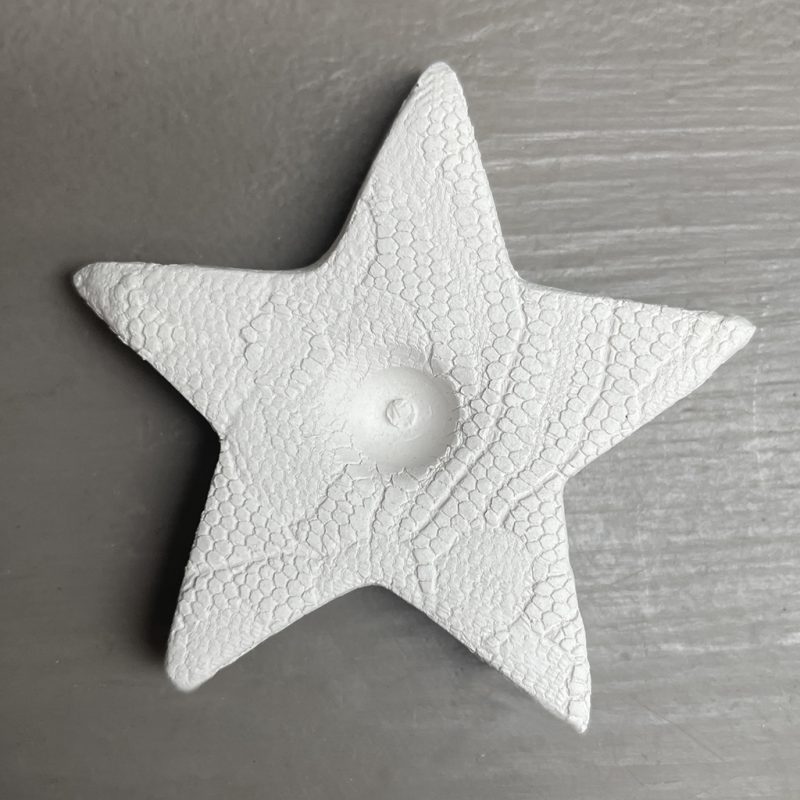 star shaped ceramic candle holder