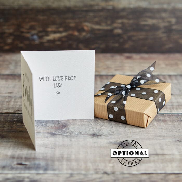 Optional Extras Wrapping and Card