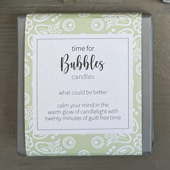 time for Bubbles candles
