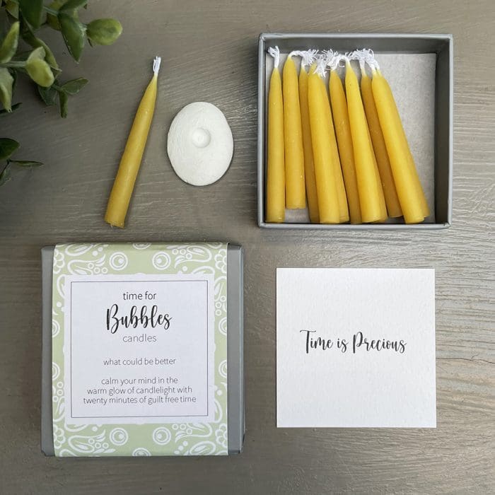 time for Bubbles candles