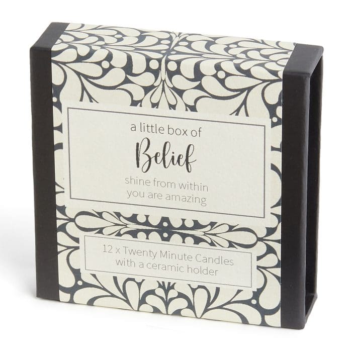 A little box of... Belief Candles