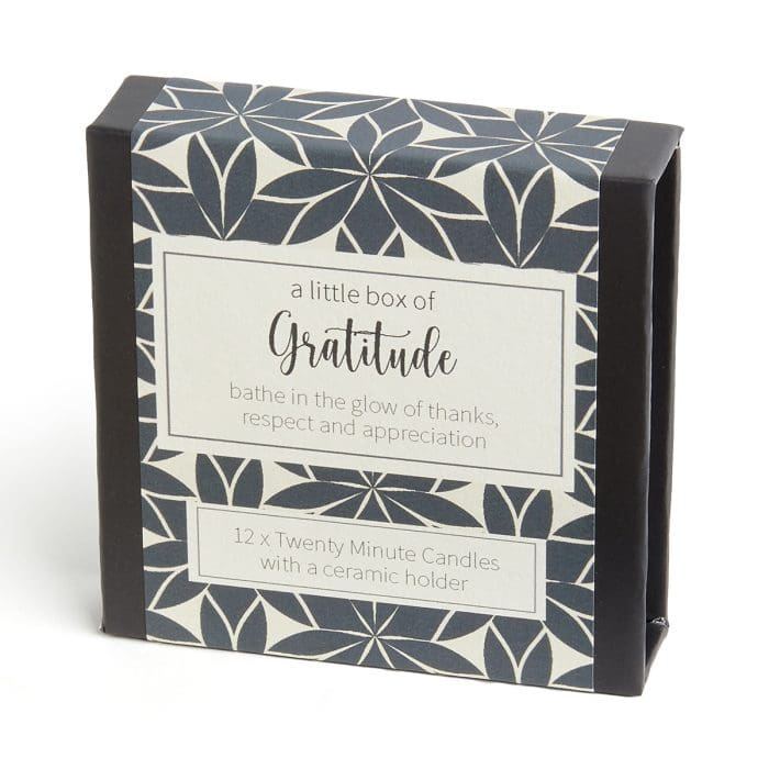 A little box of Gratitude Candles