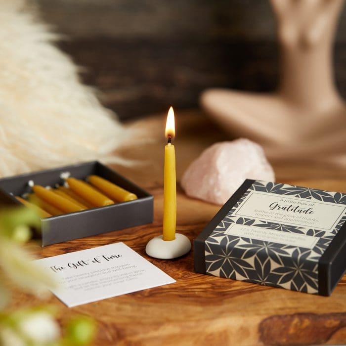 A little box of Gratitude Candles