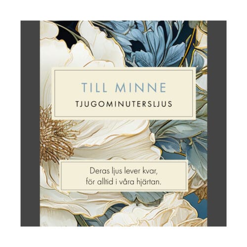 Till Minne (Floral) SV
